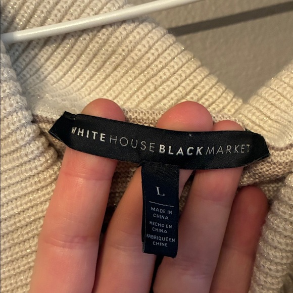 White House Black Market Striped Cowl Neck Sweater - Picture 2 of 13